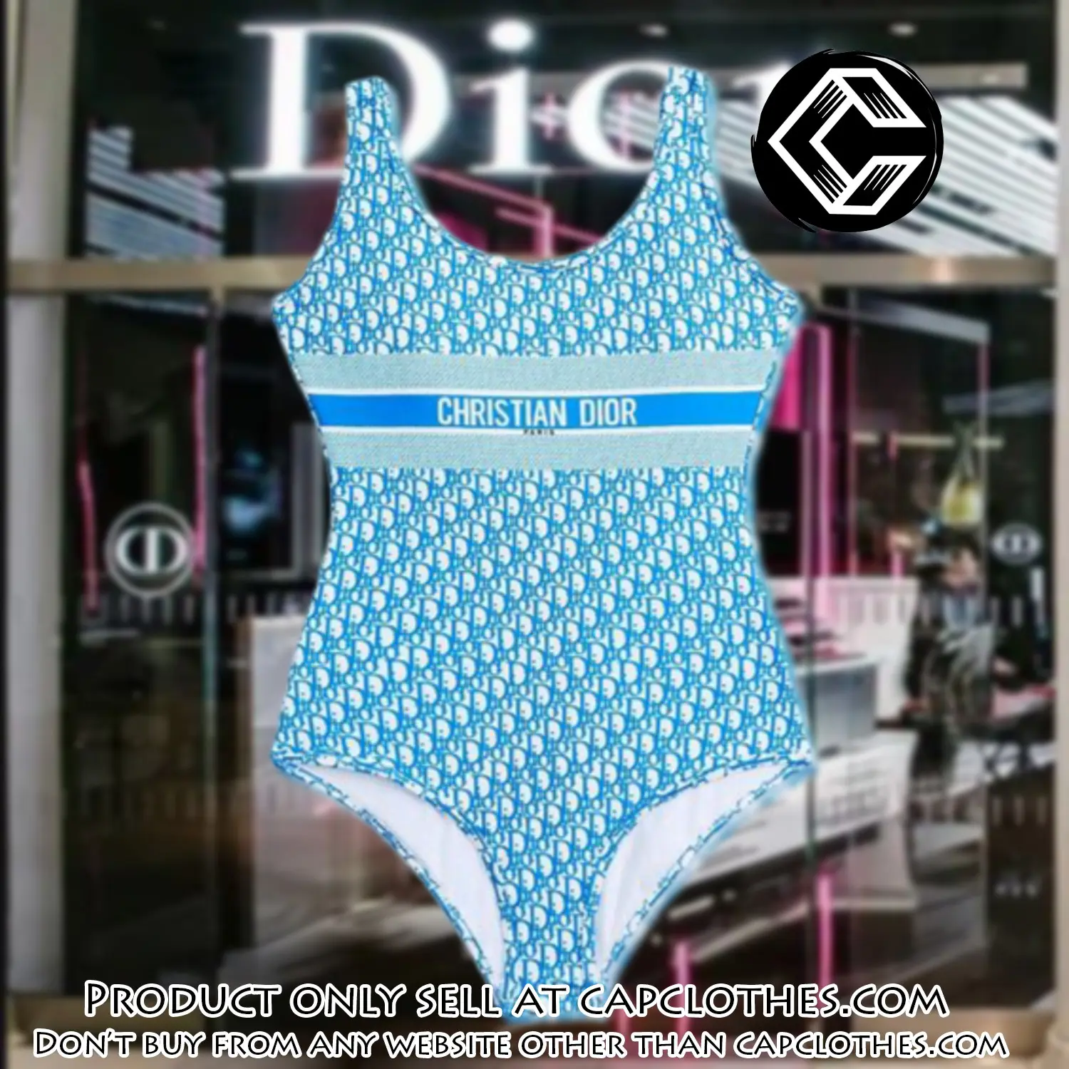 Christian dior swimwear beachwear one piece swimsuit osw1047 cc1707157